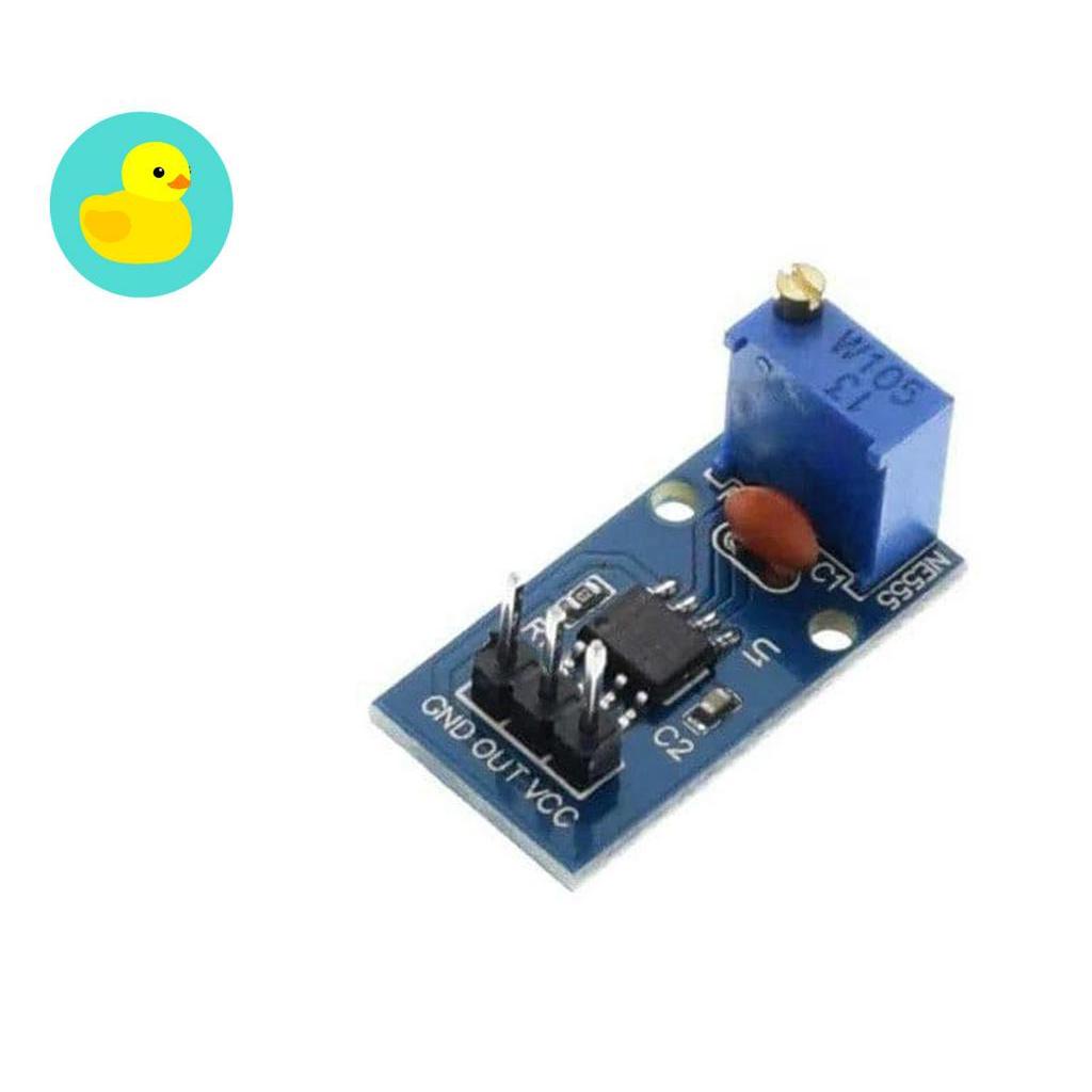NE555 Clock Pulse Waveform Generator Module With Adjustable Frequency