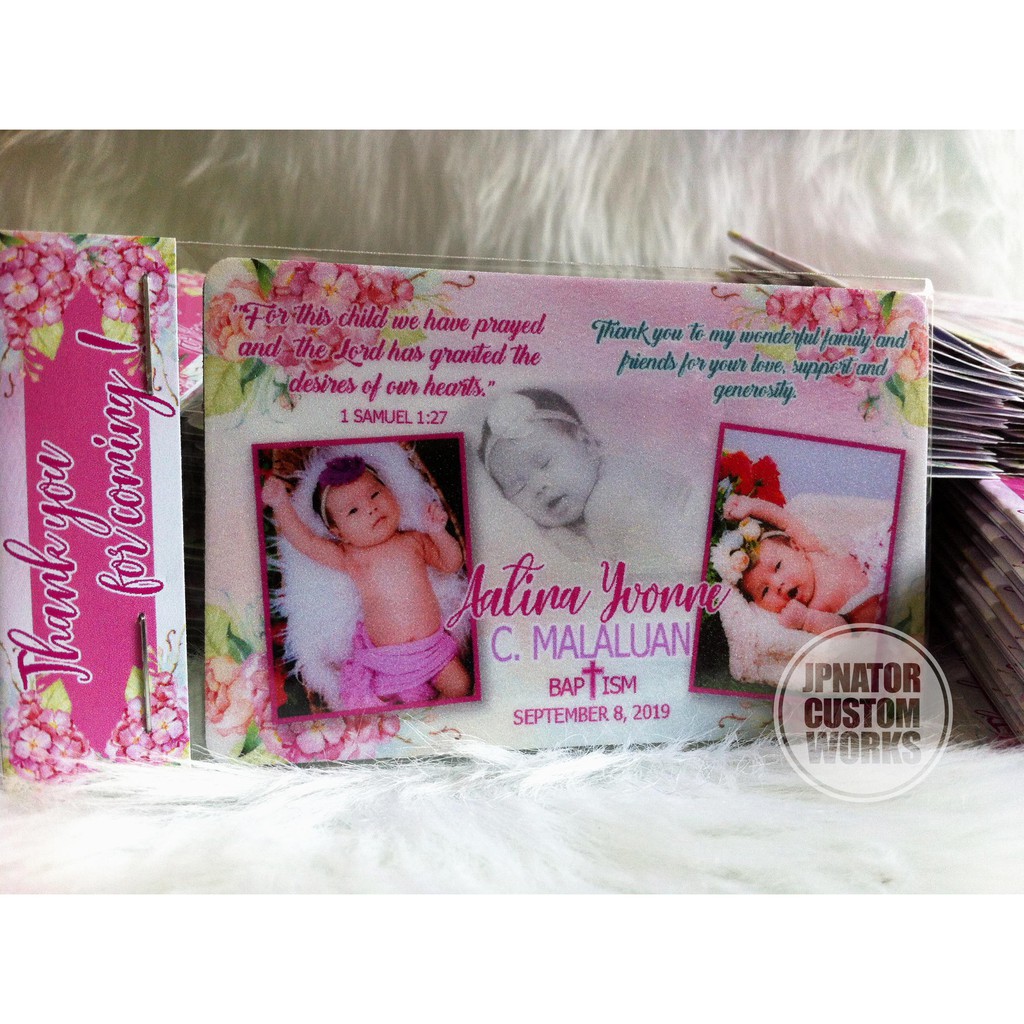 Ref Magnets(ATM Size)-Baptismal/Christening Souvenirs | Shopee Philippines