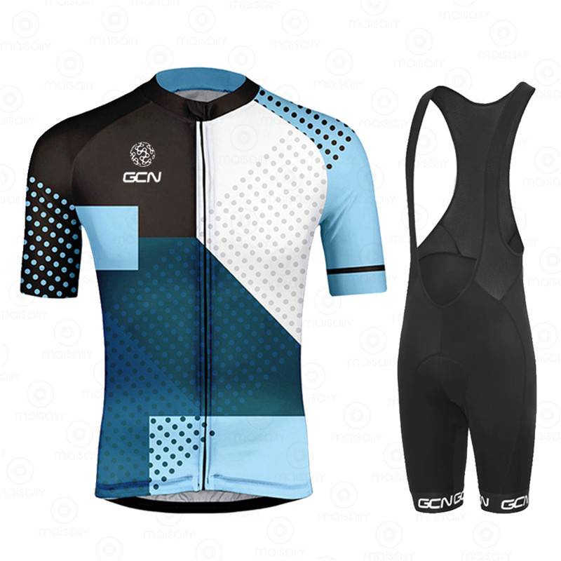 (Powerband)2021 team GCN cycling Jersey set men's cycling clothes road
