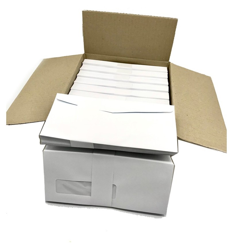 White envelope with window 9 / 125AA, thickness 100 grams (500 sachets ...