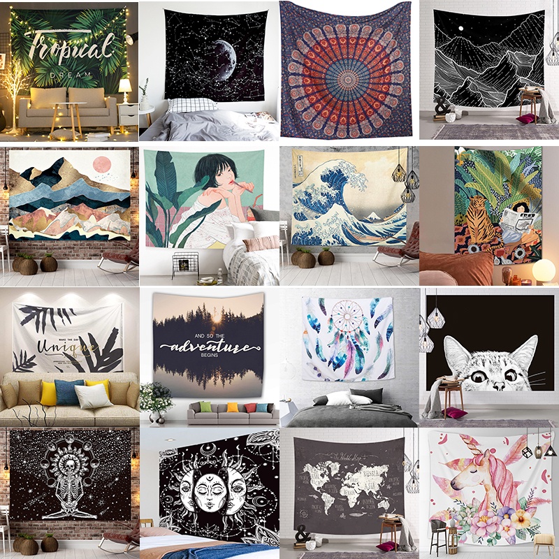 Promotion!! 43 Styles Hanging Wall Decoration Mandala Tapestry Wall
