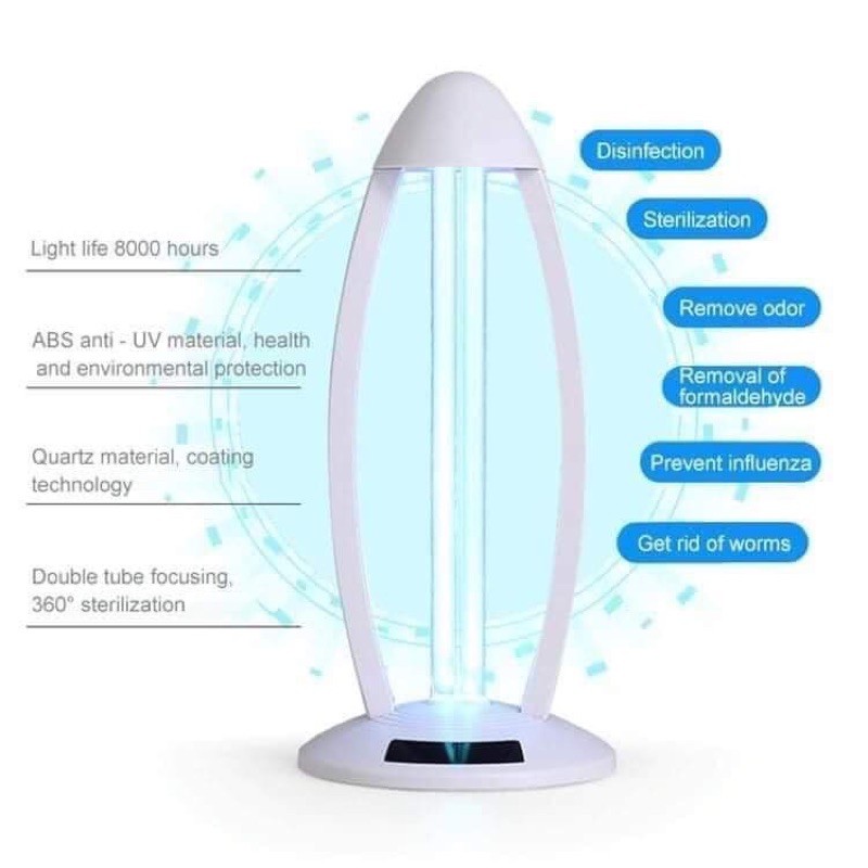 Skywing UV Light Disinfection Lamp with Remote/ Ultraviolet Ozone