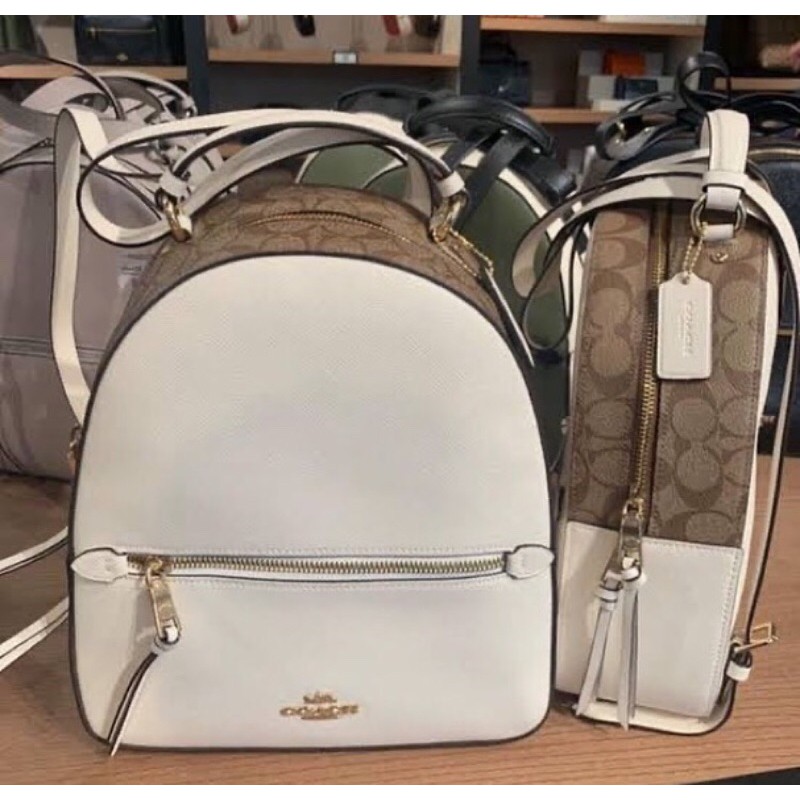 Coach backpack clearance white