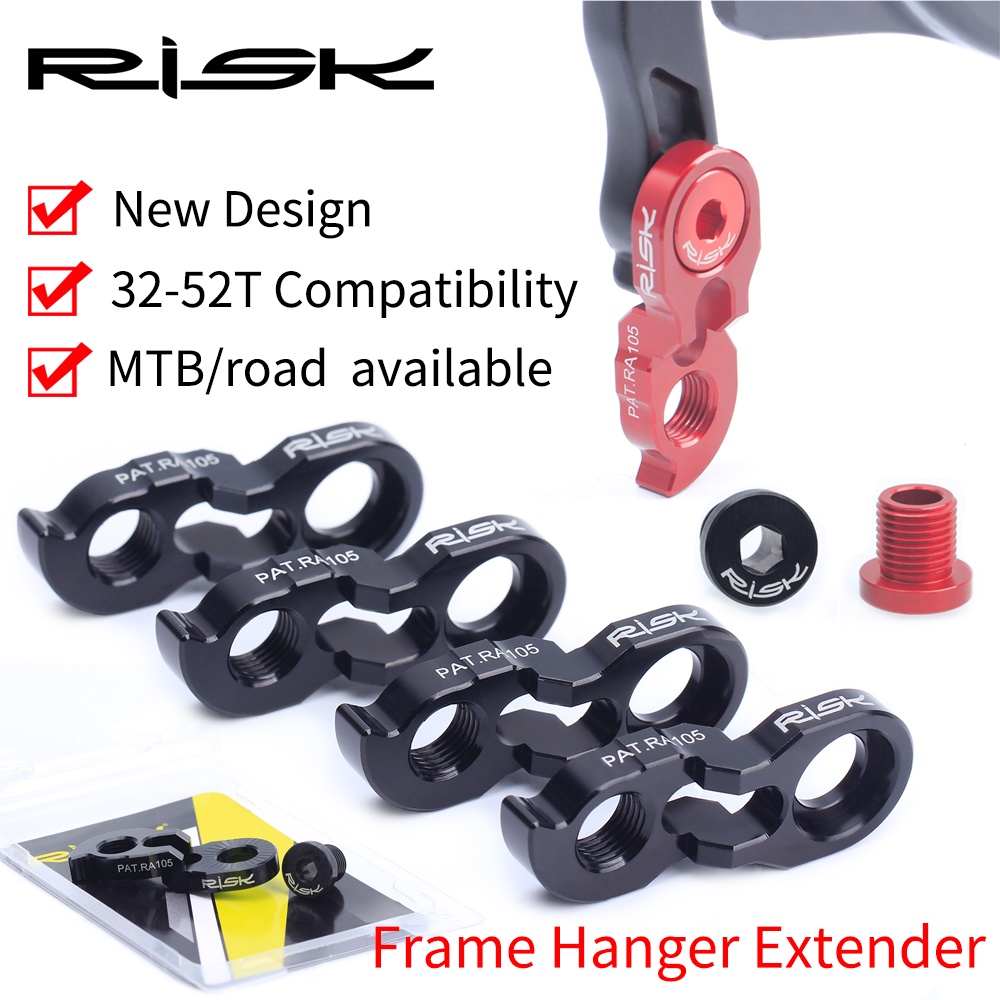 RISK 11g Bicycle Frame Rear Derailleur Extender For 32-52T Cassette ...