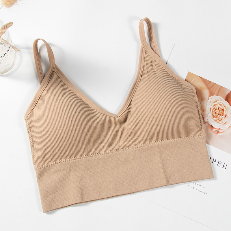 Ecmln Threaded Camisole One Piece Triangle Cup Bra Japan Sports Bra