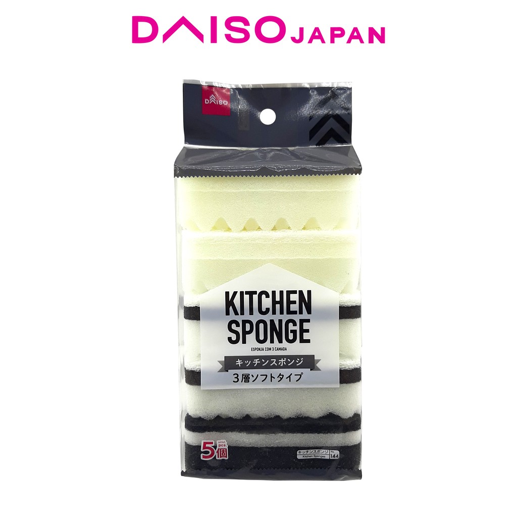 Daiso Kitchen Sponge 5pcs Shopee Philippines