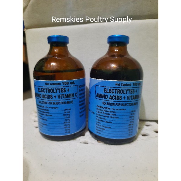 ELECTROLYTES +AMINO ACIDS +VITAMIN C 100ML Shopee Philippines