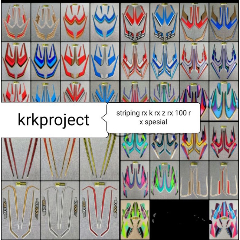 Lish body sticker For yamaha rx 100 rx Special rxz rx k | Shopee ...