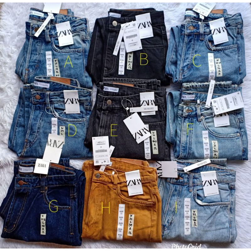 ZARA HIGHWAIST MOM FIT JEANS ONHAND Size 25 33 Shopee Philippines