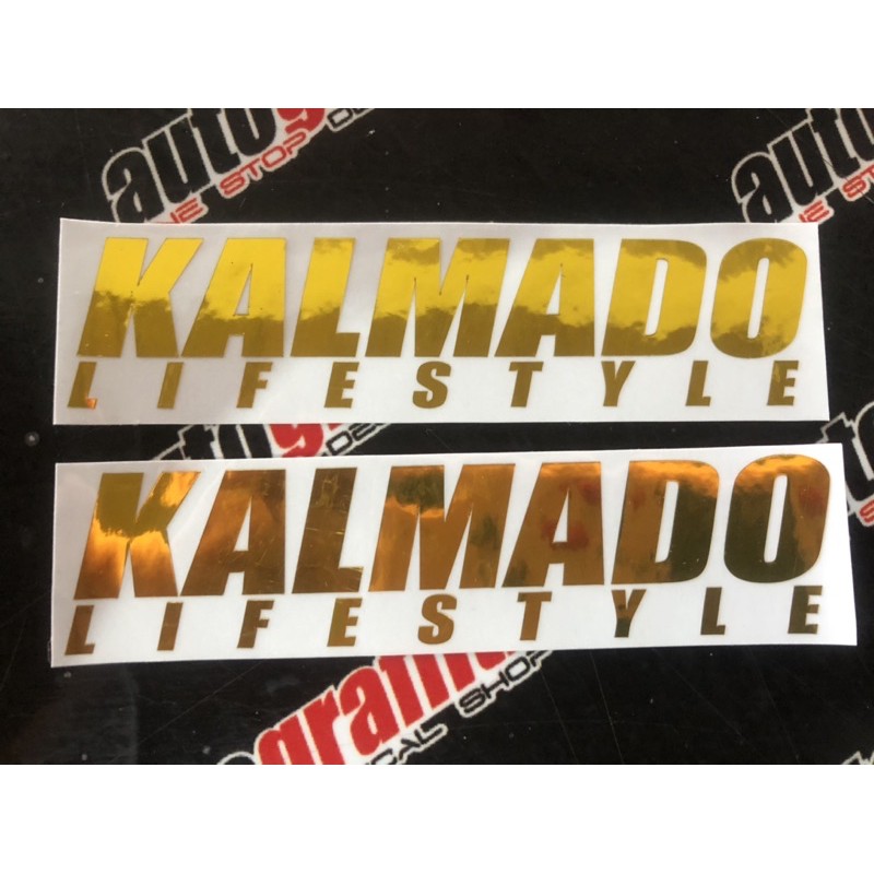 Kalmado Lifestyle Chrome Gold Sticker 5.1x1.3 | Shopee Philippines
