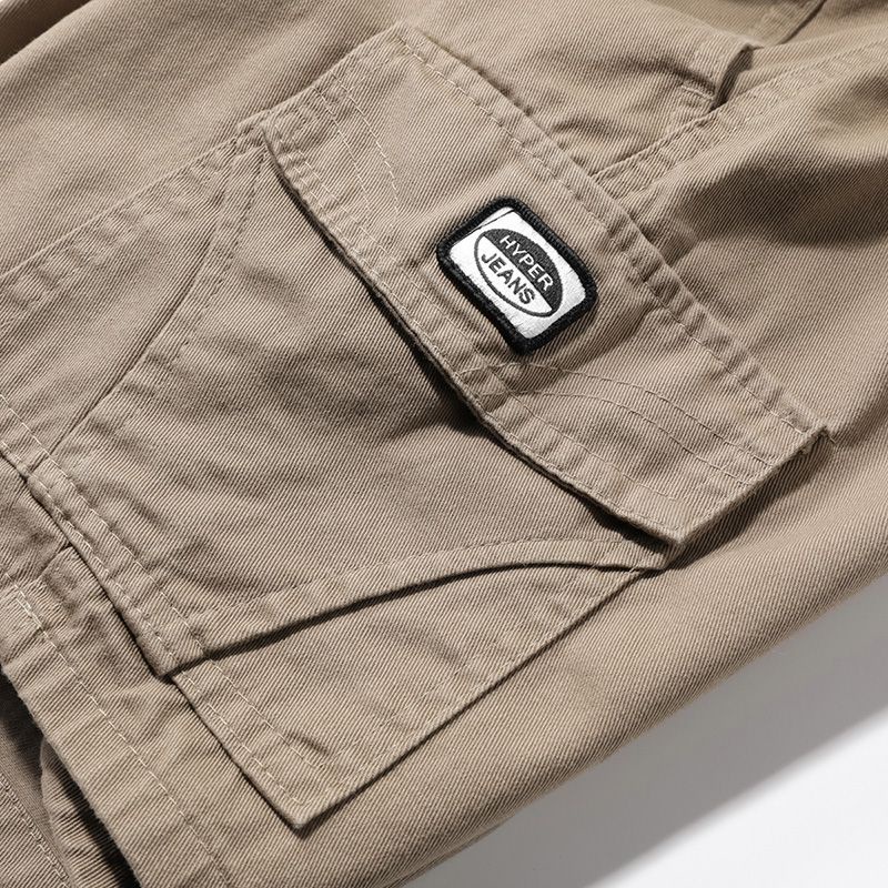 Mens 4 Pocket Fashion Casual High Quality Cotton Thick Cloth Cargo ...