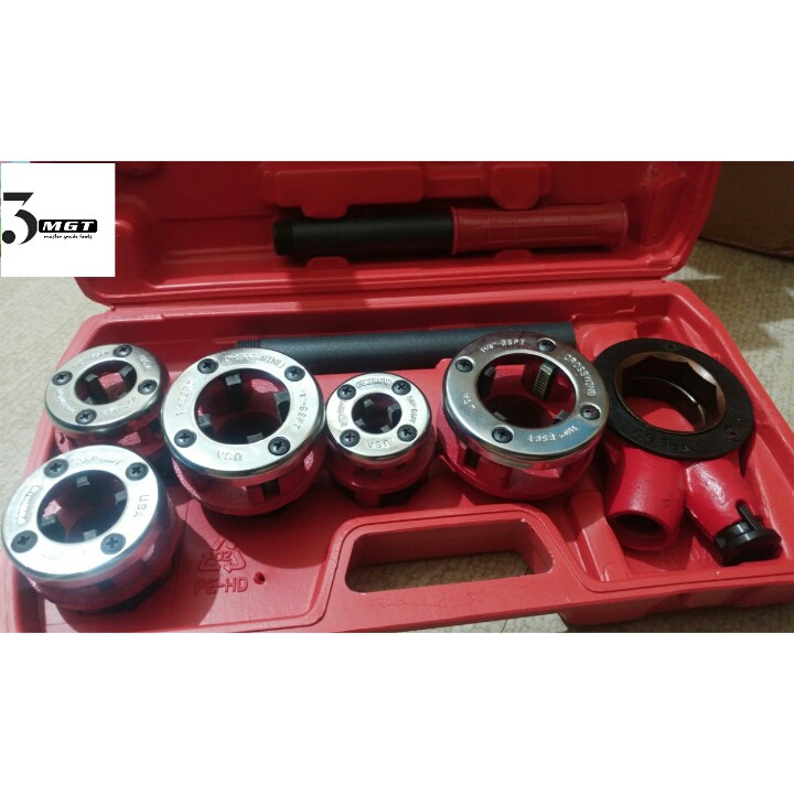 MAKUTE JAPAN 5 Pcs. Ratchet Die Stock Pipe Threader | Shopee Philippines