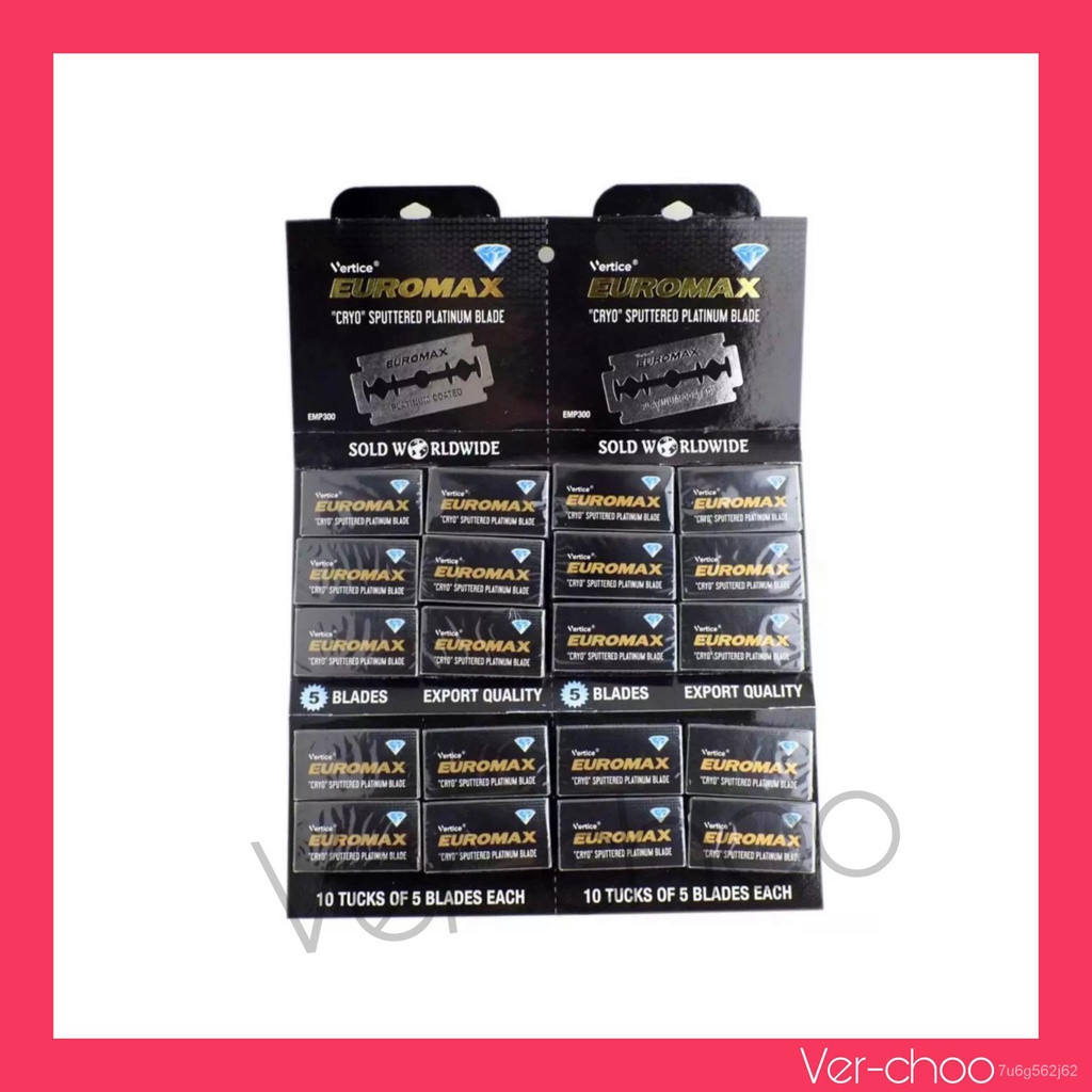 yYTG EUROMAX DOUBLE EDGE RAZOR BLADE (100PCS) Shopee Philippines