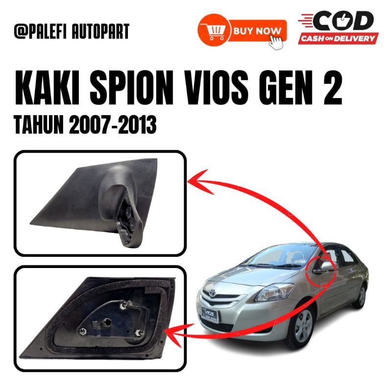 Vios rear view mirror legs / mounts 2007 2008 2009 2010 2011 2012 2013 ...