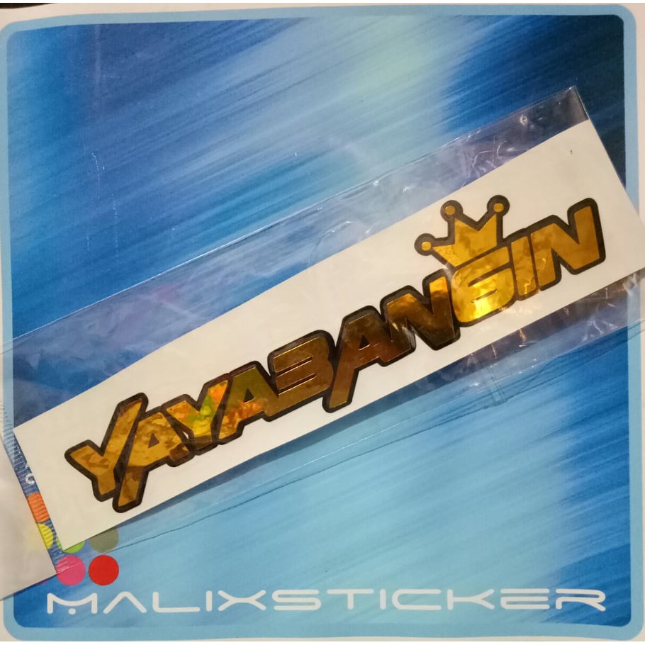 GOLD YAYABANGIN STICKER 18 cm x 5 cm | Shopee Philippines