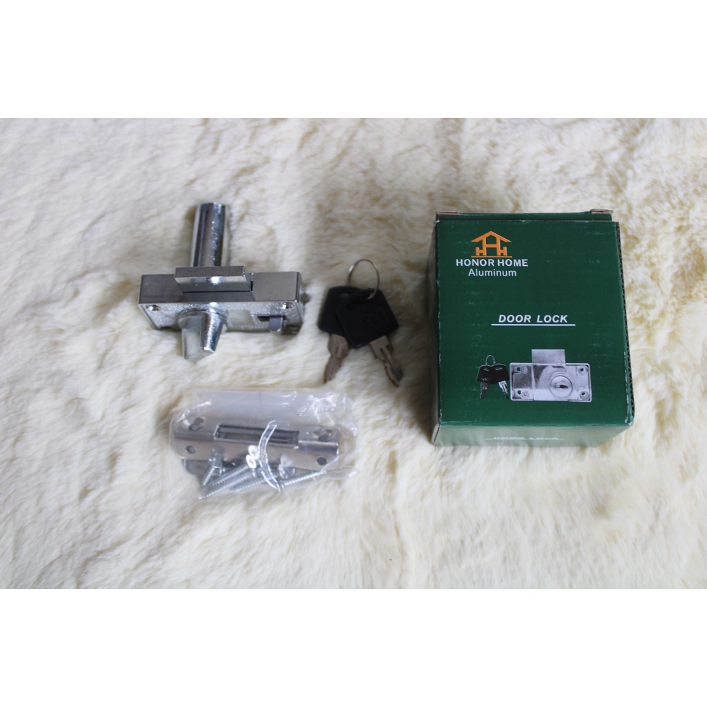 Alpha lock for aluminum screen doors rim dead lock (Black and Silver ...