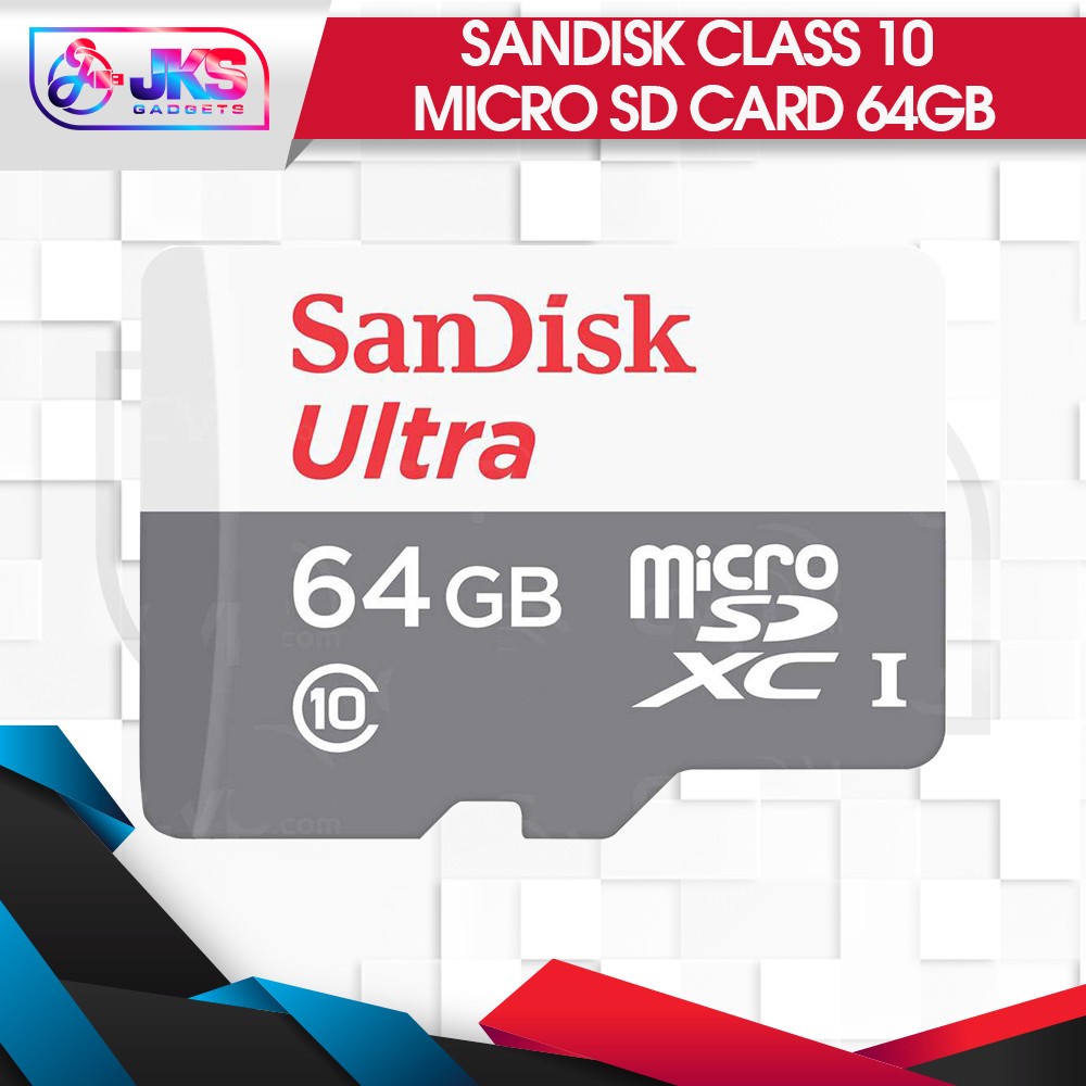 Sandisk Ultra Micro SDXC 64GB Class 10 UHS-I Memory Card (Speed up to ...