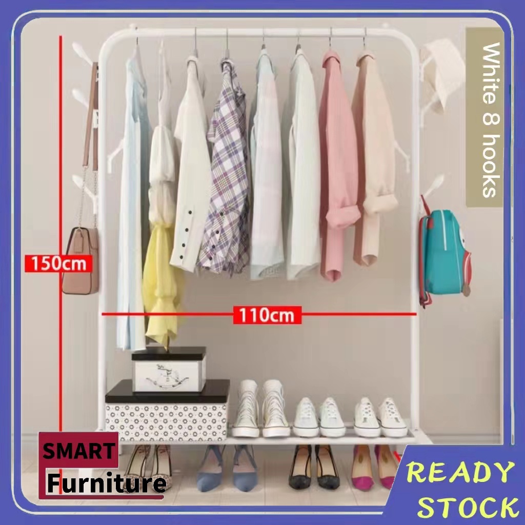 Floor-standing Drying Rack Bedroom Clothes Hanger Floor Drying Rack ...