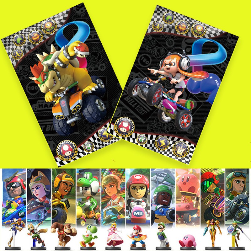 Mario kart deals 8 amiibo cards