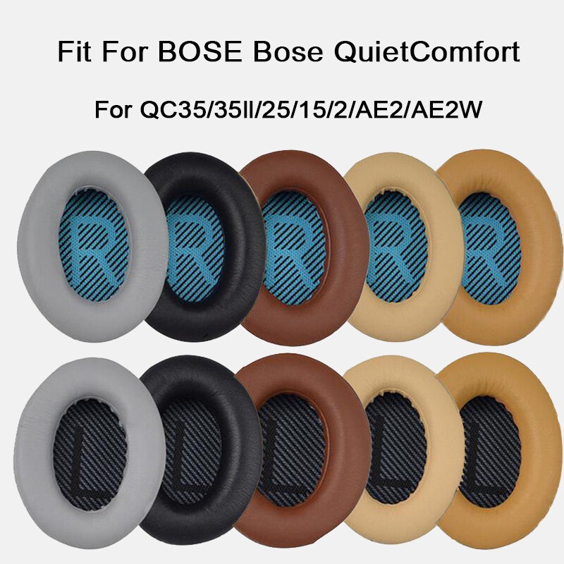 Replacement Earpads Ear Cushion For Bose QuietComfort QC 2 15 25 35 Ear Pads For QC2 QC15 QC25 QC35 SoundLink SoundTrue Around-Ear II AE2 (QC25 Earpads(Blue Mat)) In | Whizz Earpads - Foto 13