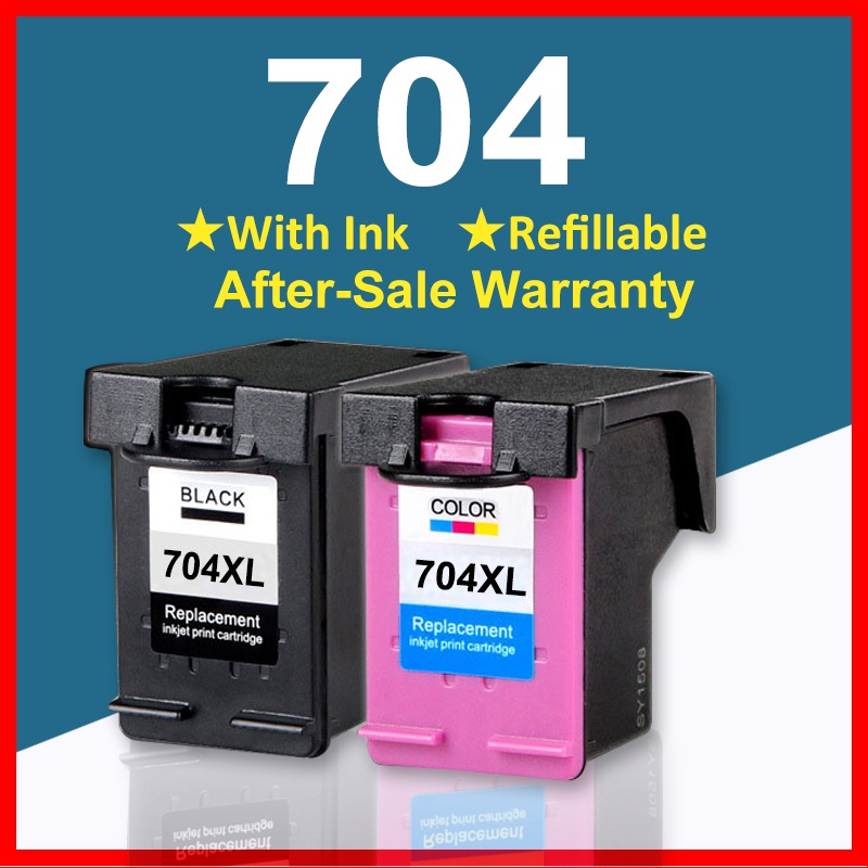 HP 704 ink HP 704XL black HP704XL ink Cartridge Compatible for HP K109a ...