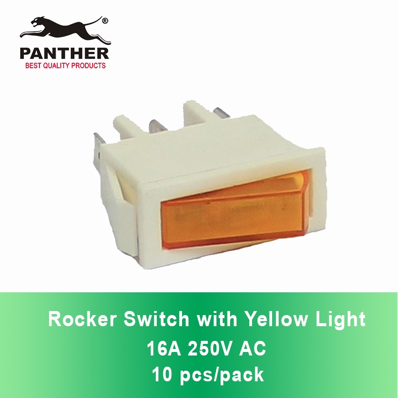 Rocker Switch with Yellow Light16A 250V AC | Shopee Philippines