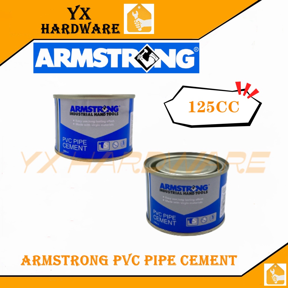 ARMSTRONG PVC PIPE CEMENT 125CC PVC SOLVENT CEMENT Shopee Philippines
