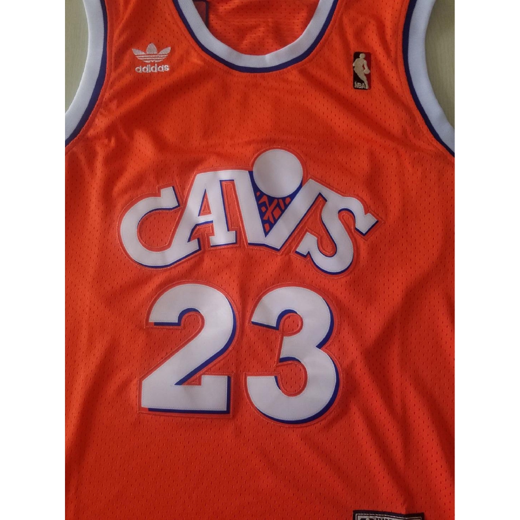 Adidas LeBron James Cleveland Cavaliers NBA Men Orange Hardwood Classics  Climalite Swingman Jersey
