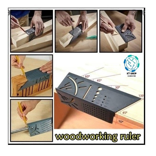 SIKU MITRE Woodworking Ruler Miter marking Ruler 3D marking gauge Ruler ...