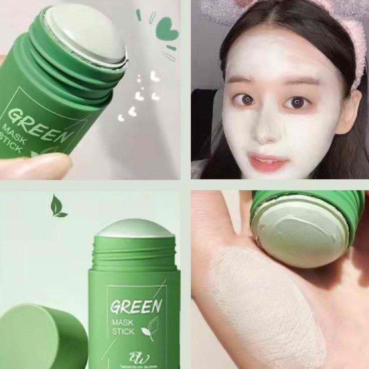 【Ready Stock]】 Green Tea Solid Mask Stick Blackhead Remover 40g Skin