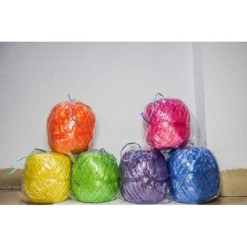 Colorful raffia plastic rope/raragri rope/ragri rope/0.5kg car stamp ...