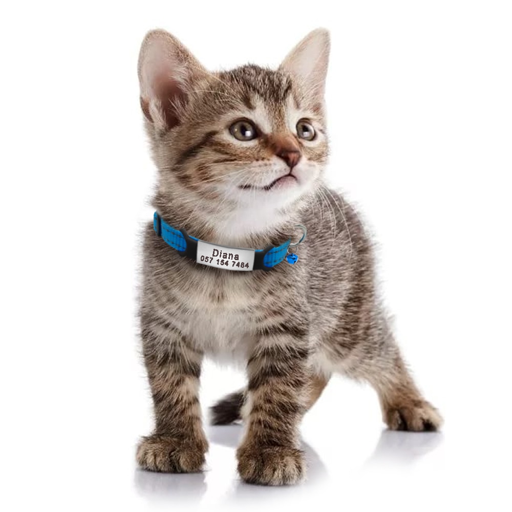 NORMA Nylon Cat Collar Personalized Pet Collars with Name ID Tag Reflective Chihuahua Kitten Collars Necklace for Pets Dog Accessories Shopee Philippines