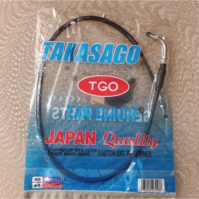 TMX SUPREMO THROTTLE CABLE TGO For Motorcycle Parts | Shopee Philippines