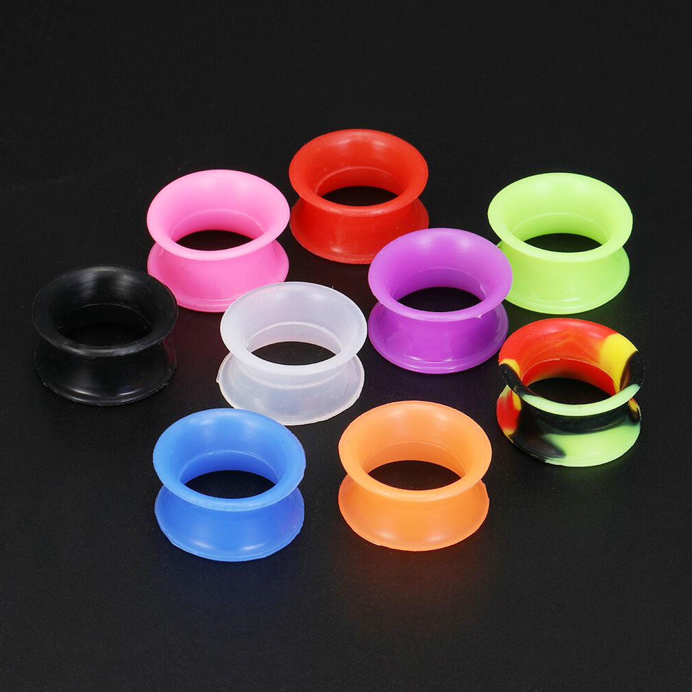 20MM 25MM Double Flared Ear Plugs Expanders Silicone Ear Tunnels