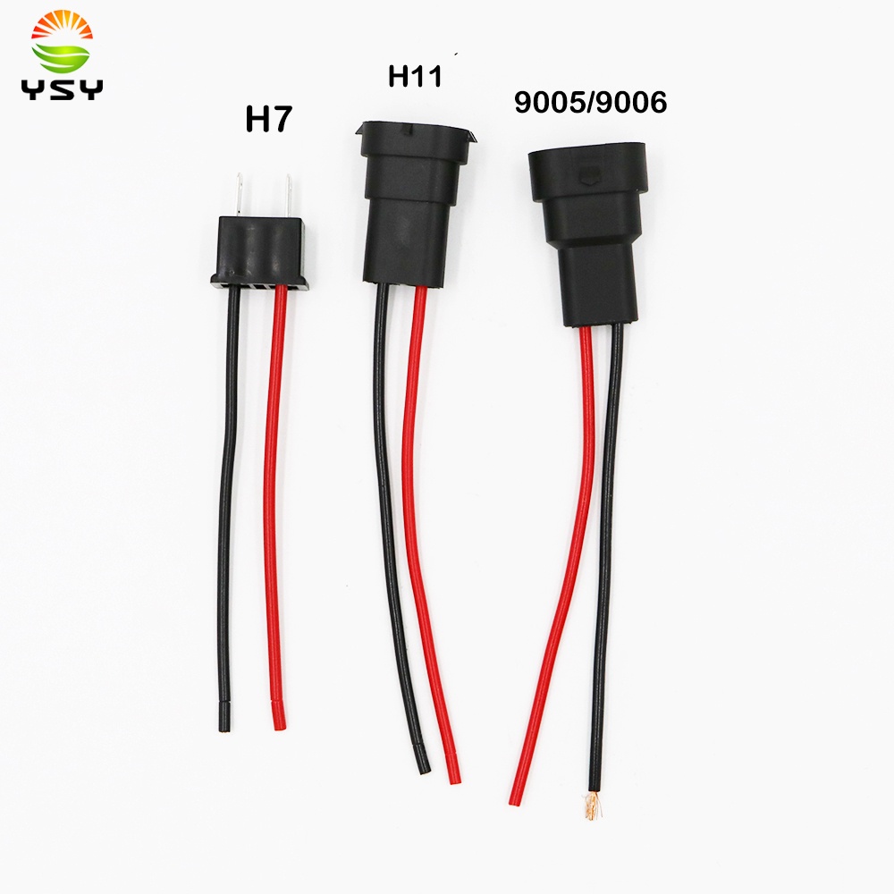 1X 9005 9006 HB3 HB4 H11 H7 Bulb Socket Headlight Fog light Male Plug ...