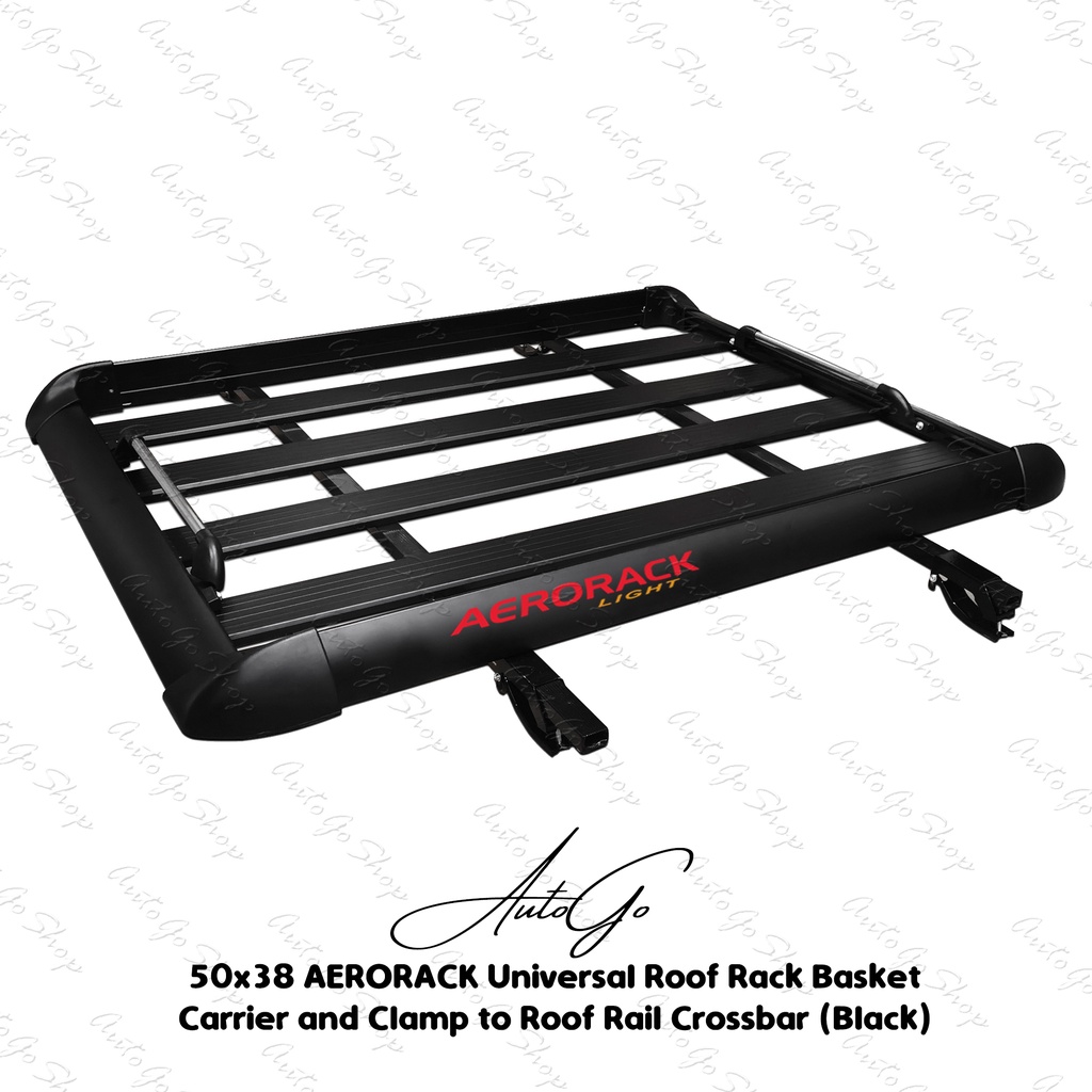 50x38 AERORACK Universal Roof Rack Basket Carrier with Clamp to Roof
