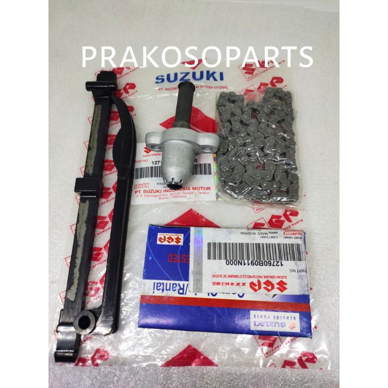 Keteng Chain+Rubber Tensioner+Tonjokan Keteng Smash 110 Old Smash 110