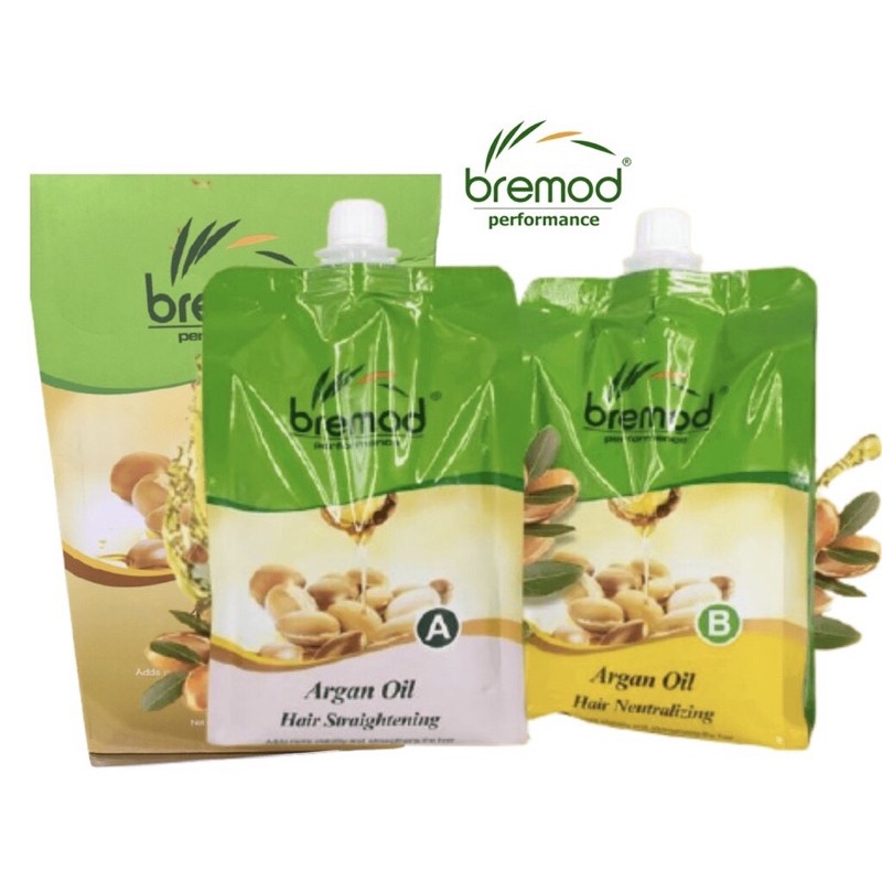Bremod Hair rebonding / Coffe/ Jojoba oil/ argan oil 1000ml Shopee