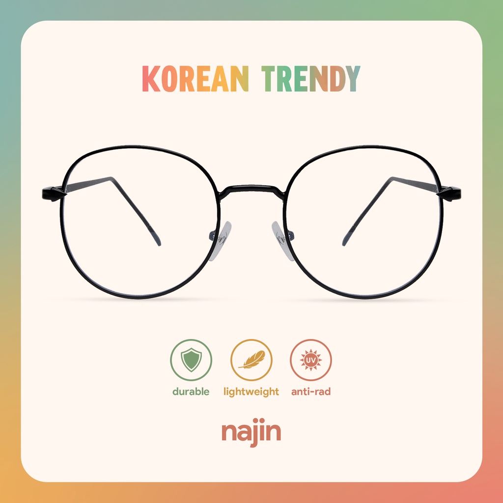 Korean Trendy Glasses Najin Korean Eyeglasses With Anti Blue Light For ...