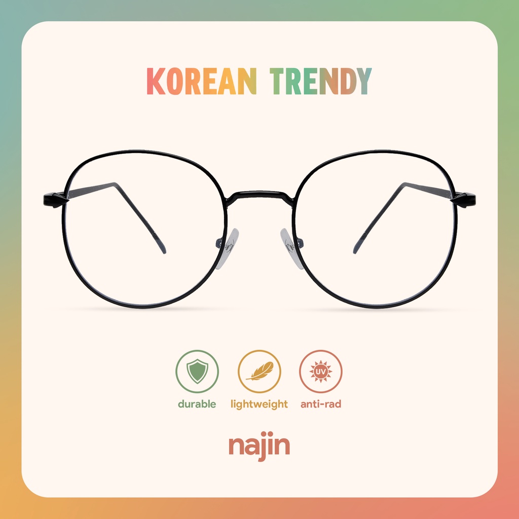 Korean Trendy Glasses Najin Korean Eyeglasses With Anti Blue Light For