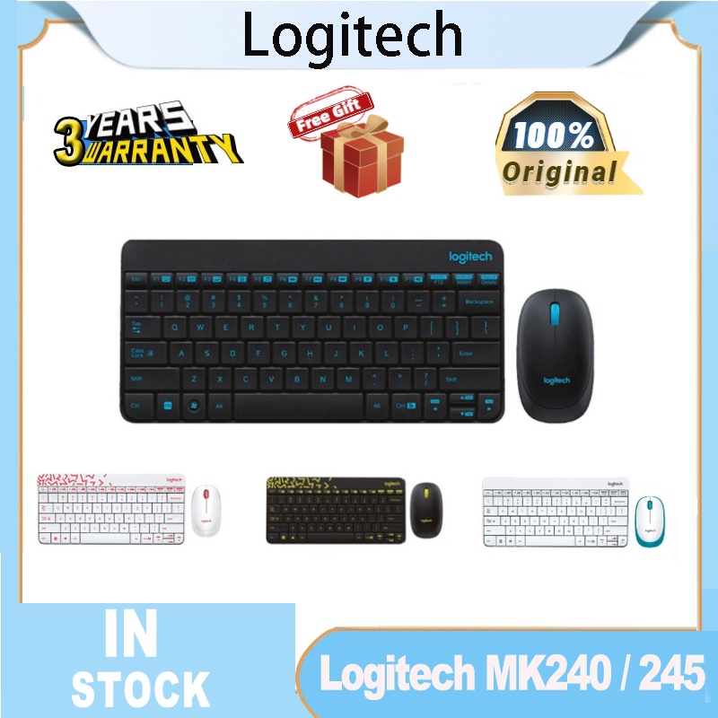 【1-Year Warranty】100% Original Logitech MK245/MK240 Wireless Nano ...