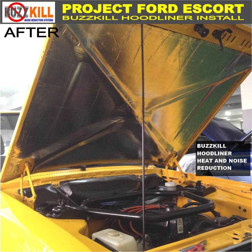 Hood Liner by Buzzkill ,Heat & Noise Insulation Shopee Philippines