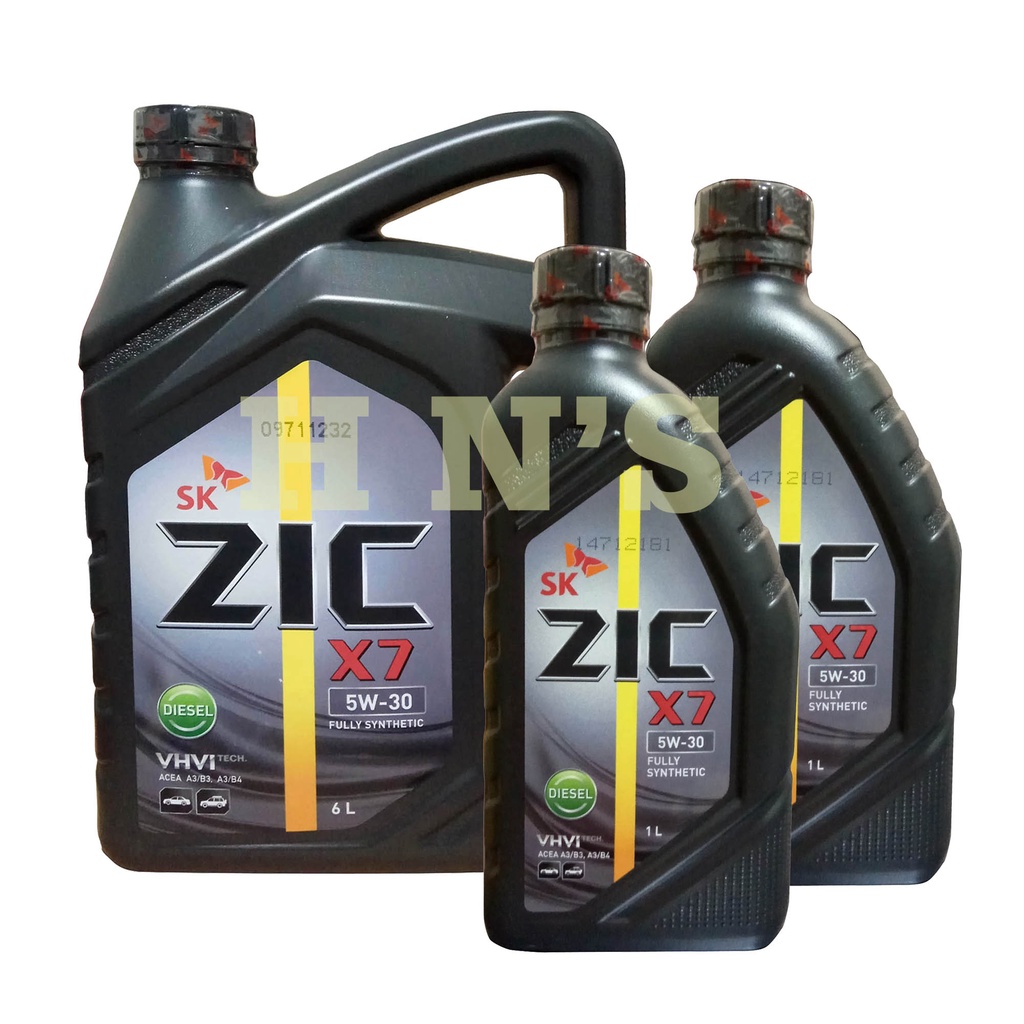 SK ZIC X7 Diesel 5W-30 Fully Synthetic Engine Oil 8L ( 8 Liters ...