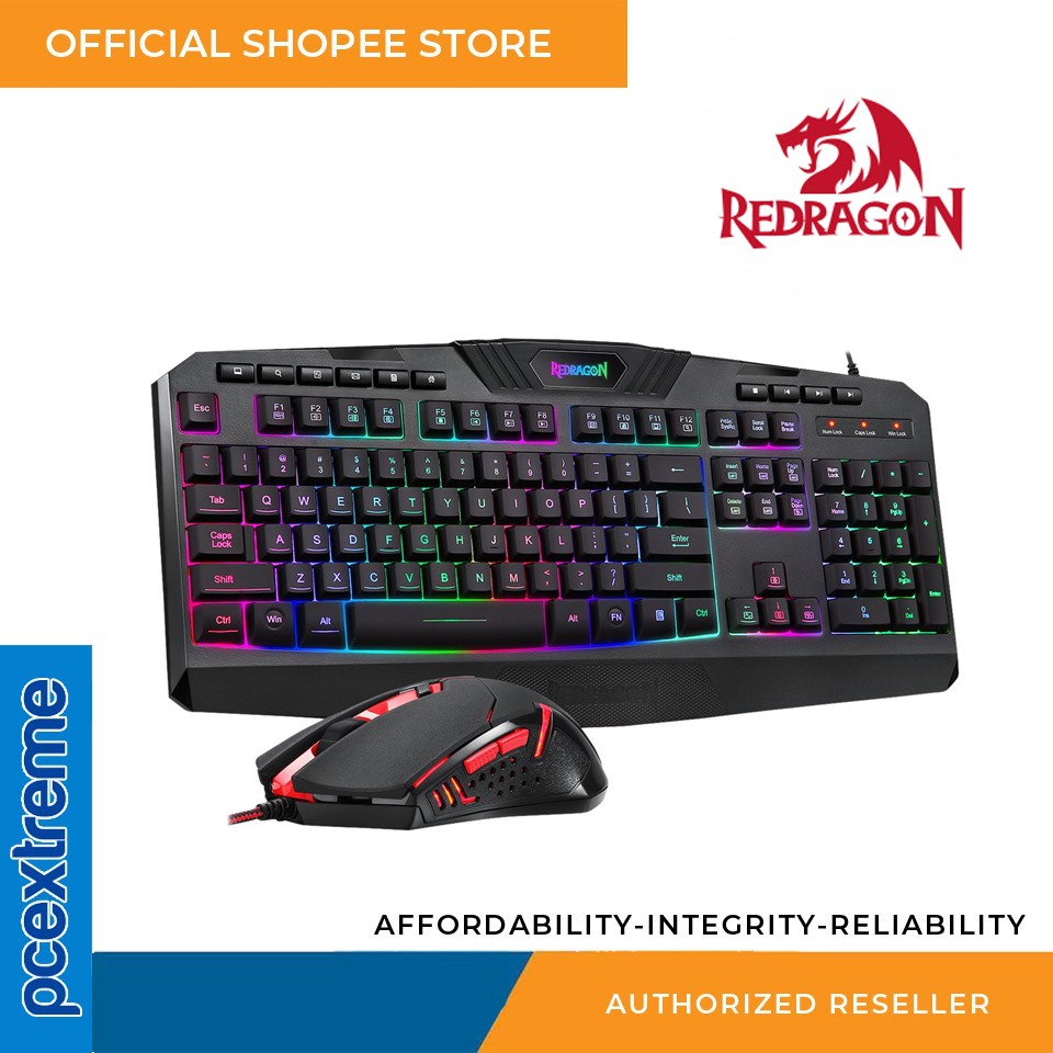 Redragon S1013 Wired Gaming Keyboard and Mouse Combo RGB Backlit