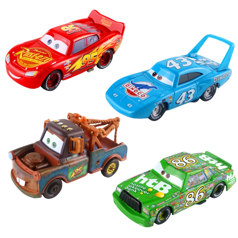 Disney Pixar Cars 2 3 Lightning McQueen Chick Hicks The King Mater ...