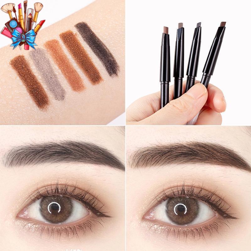 Double Head Automatic Rotating Eyebrow Pencil Waterproof Sweat Proof Non Smudge Replacement R 