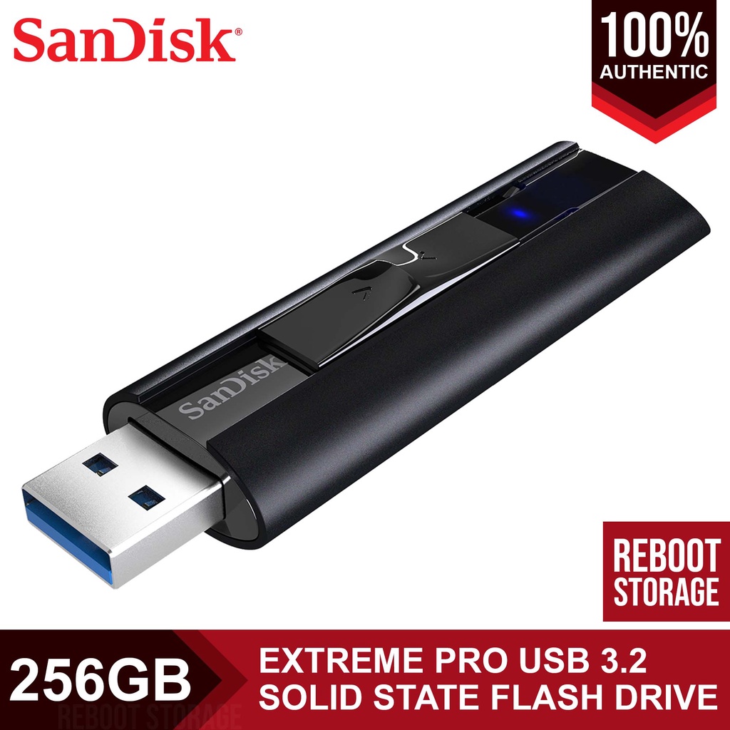 SanDisk 256GB Extreme PRO USB 3.2 Gen 1 Solid State Flash Drive