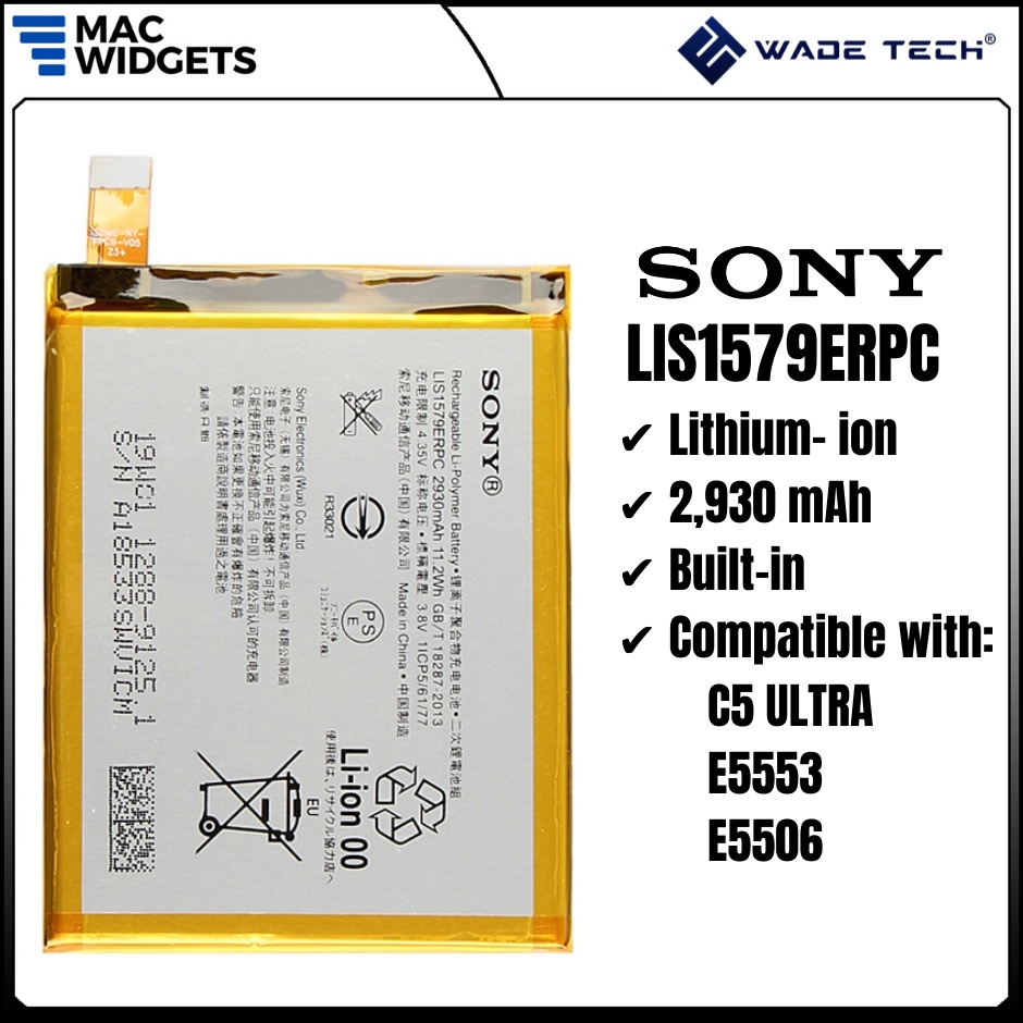 Lis1579erpc Battery For Sony Xperia C5 Ultra Z4 Z3 Plus E5553 E5506