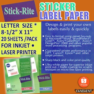 Stick-Rite Sticker Labels | Shopee Philippines