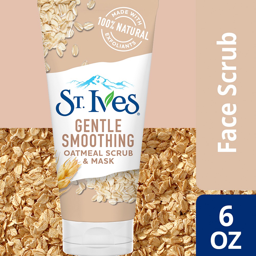 ST. IVES Gentle Smoothing Oatmeal Scrub and Mask Face Scrub Made with
